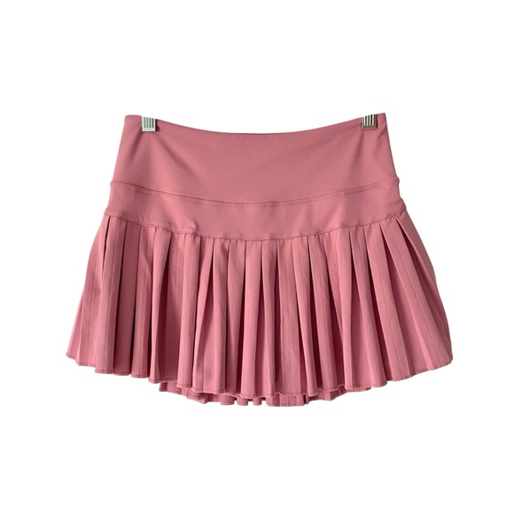 Gold Hinge Dusty Pink Pleated Skirt Skort Size Small - Picture 1 of 5
